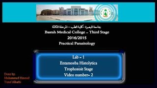 2 Pratical Parasitology  Entamoeba Histolytica  Trophozoite Stage [upl. by Aneet]