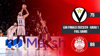 Finale Scudetto 202324 Virtus Bologna  Olimpia Milano G1 FULL GAME [upl. by Meeharb]