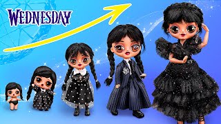 Wednesday Addams 30 DIYs for LOL OMG [upl. by Monreal]