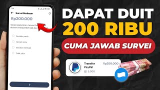 DAPAT DUIT  Cuma Dengan Menjawab Survei Doang Terbaru Cara Mendapatkan Uang Dari Internet [upl. by Zonnya252]