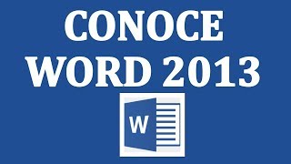 Aprender WORD 2013 conoce su Entorno e INICIA SESION con tu correo ELECTRONICO y ONEDRIVE [upl. by Llerad]