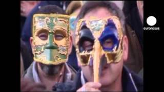 Il Carnevale di Venezia celebra lUnità ditalia [upl. by Schrick158]