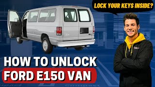 How to Unlock 2000 Ford E150 Van without key [upl. by Neibaf]