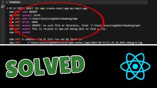 How to Fix npm ERR Code ENOENT npm ERR syscall Open Error  ENOENT No Such File or Directory Open [upl. by Hadden]