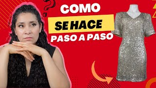 Como Cortar Un Vestido De Lentejuelas  Conviértete En Una Profesional [upl. by Shewchuk]