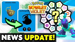 DLC NEWS UPDATE Sinisteas form New Riddles 19th Type and More for Pokemon Scarlet and Violet [upl. by Macri309]