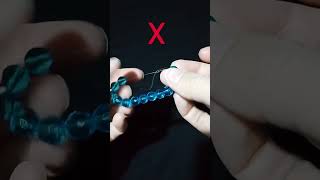 boncuktan bileklik ipi nasıl bağlanır how to tie a beaded bracelet thread ❤️‍🔥❤️‍🔥 [upl. by Avilla823]