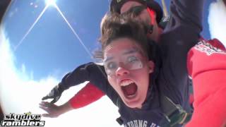 Funniest Tandem Skydive Video of all Time  Skydive Ramblers [upl. by Miltie]