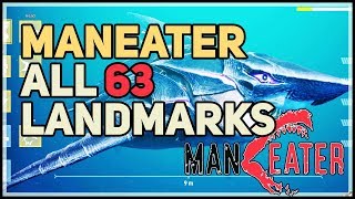 All 63 Landmark Locations Maneater [upl. by Yhpos]