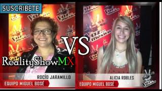 La Voz México 2  Rocío Jaramillo vs Alicia Robles quot Lucha De Gigantes quot Audio 071012 [upl. by Freiman]