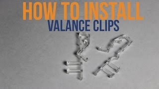 How To Install Valance Clips Faux Wood Blinds [upl. by Annovaj]