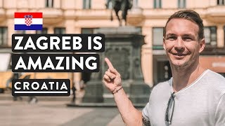 550000 PEOPLE CELEBRATED HERE  Zagreb Square amp Cathedral  Croatia Travel Vlog [upl. by Attiuqihc655]