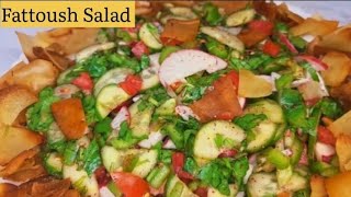 Fattoush Salad  Arabic Fattoush Salad  Healthy amp Deit Salad in 10mins [upl. by Tsyhtema555]