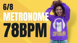 👉 68 METRONOME 78 BPM [upl. by Orbadiah]