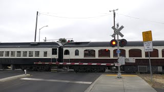 NVRR 57 Napa Legacy Train North  3rd St Railroad Crossing Napa CA [upl. by Ecerahc]