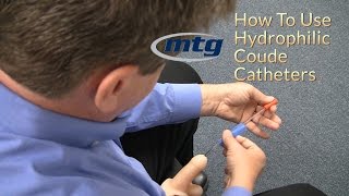 How To Use A Urinary Hydrophilic Coude Catheter [upl. by Llenyaj]