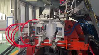 Extrusion Blow Molding Machines For hanging 500ml bottle pp [upl. by Bronnie]