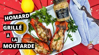 HOMARD GRILLÉ À LA MOUTARDE 🦞 Queues de homard bbq [upl. by Ainatit]