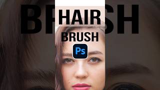 Hair Brush Effect In Photoshop ✅ adobephotoshop photoshop photoshoptutorial [upl. by Bigner]