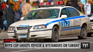 Cop Shoots Officer Bystanders On Subway Over Skipped Fare [upl. by Nylynnej98]