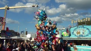 Bunte Ballons auf Cranger Kirmes  Folienballons Luftballons  Mylar balloons [upl. by Firehs]