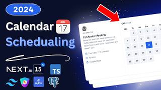 Create a Calendar Scheduling Platform using Nextjs Nylas Authjs Tailwind  2024 [upl. by Lerred465]