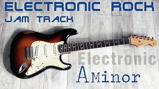 A Minor Electronic Rock Guitar Backing Track 108 Bpm [upl. by Maloy]