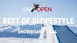 LAAX OPEN 2024  BEST OF SNOWBOARD SLOPESTYLE [upl. by Aneras571]