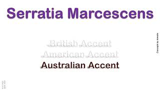 Serratia Marcescens How to Pronounce Serratia Marcescens in Australian British American Accent [upl. by Ecadnac310]