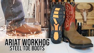 Ariat Steel Toe WorkHog Boots EXTENDED TEST [upl. by Garnet544]