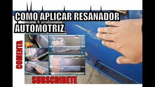 Como aplicar pasta para carrocería resanador automotriz bondo [upl. by Gnni]