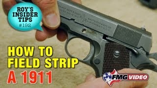 How To Field Strip A 1911 [upl. by Fifine]