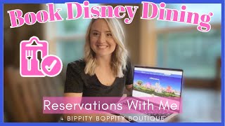 The Best Way To Book Disney Dining Reservations 🍽️ How To Book Bibbidi Bobbidi Boutique [upl. by Ollehcram]