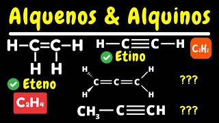 Como nombrar ALQUENOS y ALQUINOS  NOMENCLATURA ORGÁNICA [upl. by Peale]