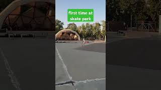 first time at skate park skatepark trickscooter happy [upl. by Scarrow]