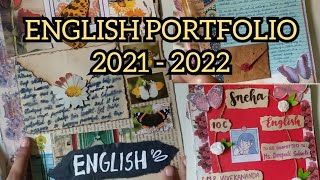 ENGLISH PORTFOLIO  Class 10  20212022  ideasresources  Class 10 English Portfolio [upl. by Pinkham]