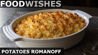 Potatoes Romanoff  Steakhouse Potato Gratin  Food Wishes [upl. by Eirotal]