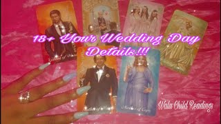 YOUR WEDDING DAY  WHO WHERE WHEN VOWS amp HONEYMOON  PICK A CARD [upl. by Annoiek]