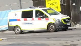 FIRST SIGHTING AV  BRAND NEW Mercedes Vito Support  Responding To Medical Incident  Melbourne [upl. by Isac]