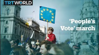 Massive antiBrexit march in London [upl. by Imled]