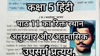 Class 5 hindi lesson 11 कक्षा 5 हिंदी पाठ 11 मर कर भी जो अमर हैं का रिक्त स्थानअनुसार और अनुनासिक [upl. by Yerffoj726]