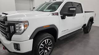 2022 GMC SIERRA 3500 AT4 CREW SHORT SRW DIESEL WHITE 4K WALKAROUND 14367Z SOLD [upl. by Aritak187]