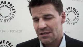 Paley Center David Boreanaz Talks Booth and Bones Hookup [upl. by Parker]