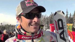 AKSEL LUND SVINDAL and MARIO SCHEIBER POST LAKE LOUISE WORLD CUP DH INTERVIEWS [upl. by Annodal]