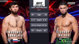 MAGOMED ANKALAEV VS JOHNNY WALKER 2 FULL FIGHT UFC VEGAS 84 [upl. by Jacinda]