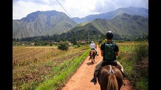 Horseback Riding Through the SACRED VALLEY [upl. by Leontyne]