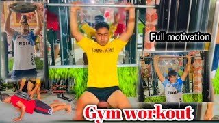 Gym workout 💪  Full motivation video 😍  Foji fitness sondhiya [upl. by Aknayirp]