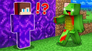 How JJ Became a PORTAL And Escape From ZOMBIE Mikey  Hide and Seek   Minecraft Maizen [upl. by Lindsley]