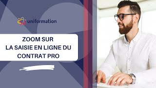 Saisir votre contrat de professionnalisation  mode demploi avec Uniformation [upl. by Benedicto124]