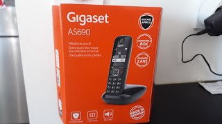 je déballe de téléphone fixe Gigaset AS690 [upl. by Odlauso]